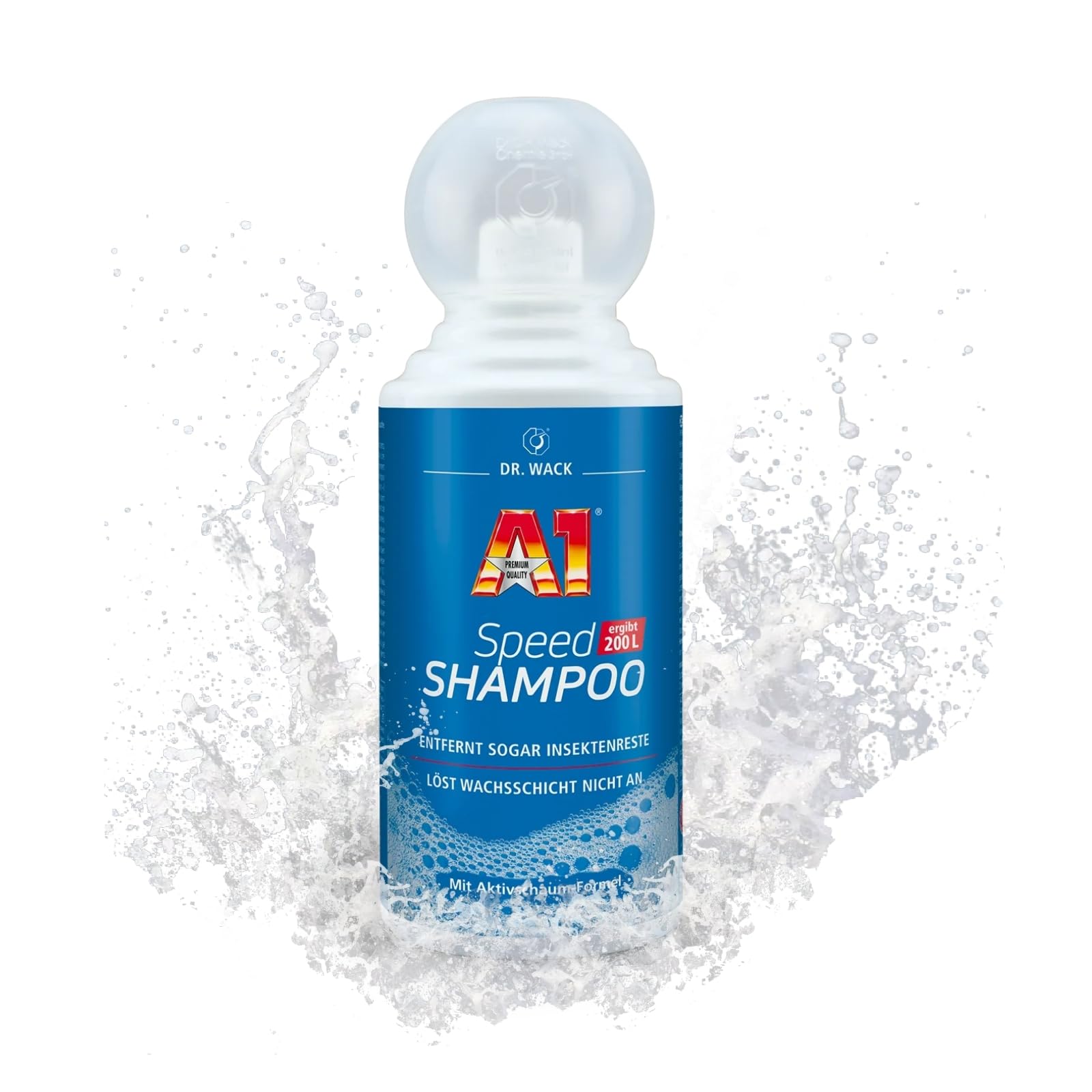 DR. WACK - A1 Speed Shampoo 500 ml - Effektiver Autoreiniger mit Aktivschaum-Formel - Gründliche & schonende Entfernung hartnäckiger Verschmutzungen - für alle Lackarten - Hochwertige Autopflege DR. WACK - A1 Speed Shampoo 500 ml - Effektiver Autoreiniger mit Aktivschaum-Formel - Gründliche & schonende Entfernung hartnäckiger Verschmutzungen - für alle Lackarten - Hochwertige Autopflege von DR. WACK