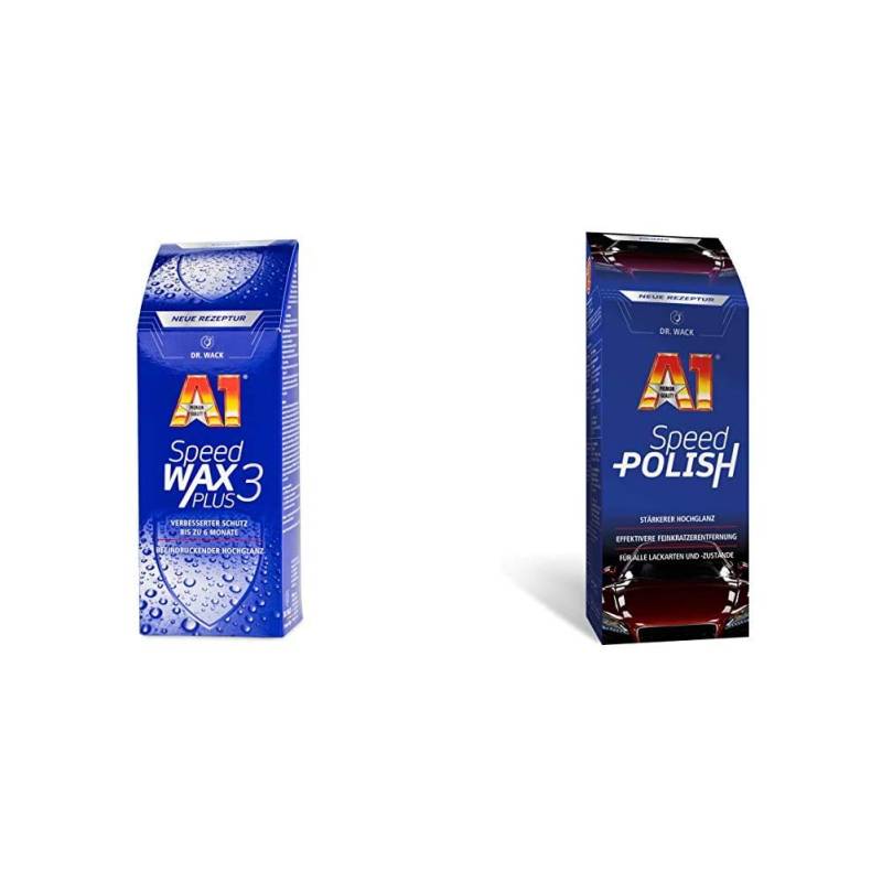 Dr. Wack - A1 Speed Wax Plus 3, 500 ml (#2630) & A1 Speed Polish, 500 ml (#2610) von Dr. Wack