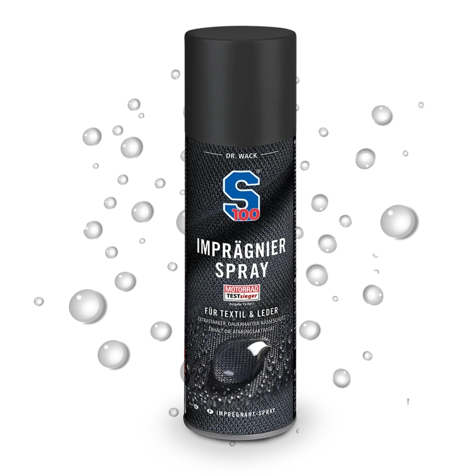 DR. WACK - S100 Imprägnierspray 300 ml - Imprägnierung Motorradbekleidung - Schutz vor Nässe, Ausbleichen & Verdunstungskälte - Imprägniermittel für Textilien & Leder - Hochwertige Motorradpflege DR. WACK - S100 Imprägnierspray 300 ml - Imprägnierung Motorradbekleidung - Schutz vor Nässe, Ausbleichen & Verdunstungskälte - Imprägniermittel für Textilien & Leder - Hochwertige Motorradpflege von Dr. Wack
