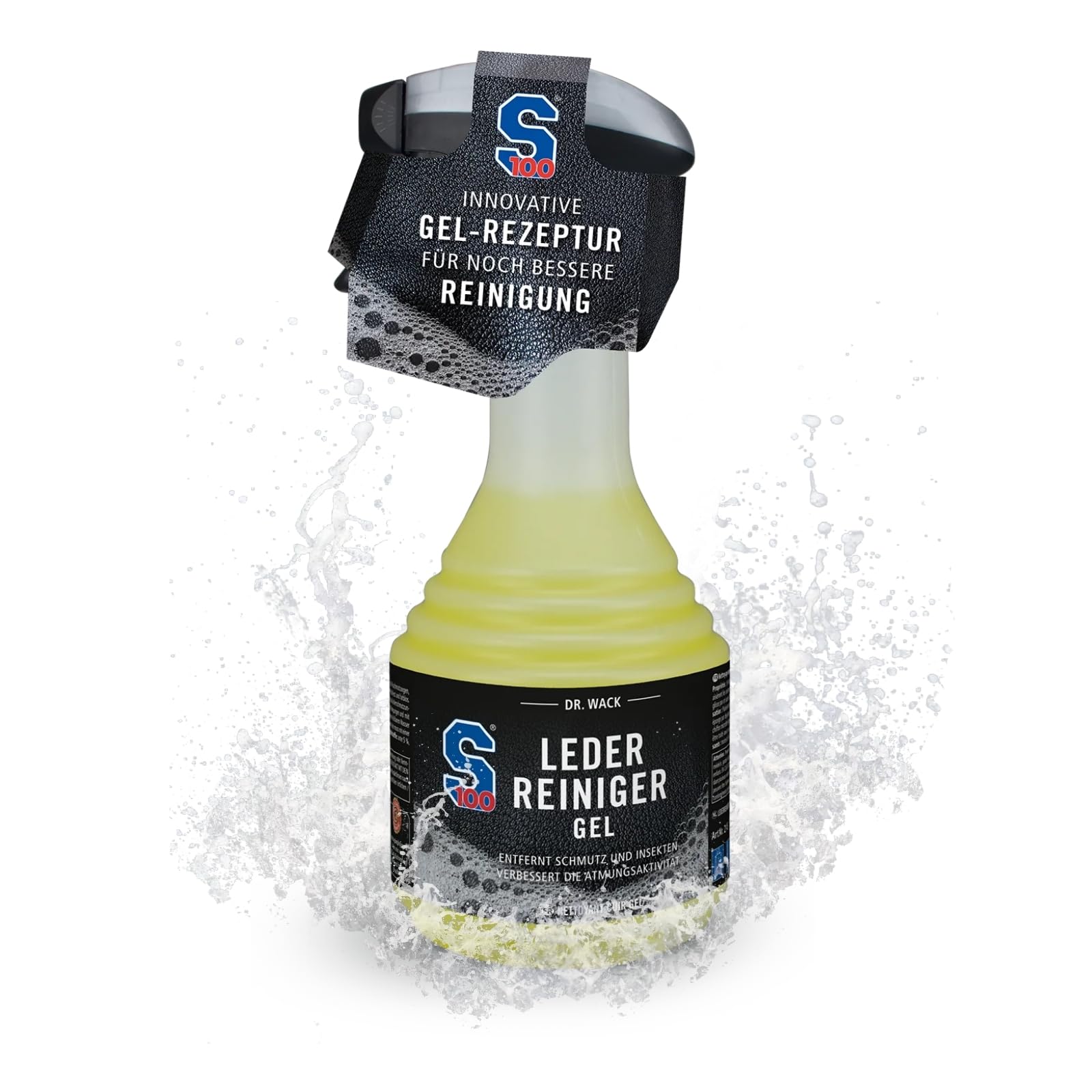 DR. WACK S100 Lederreiniger Gel 500 ml - Reinigungsspray für Motorradbekleidung - porentiefe & schonende Reinigung - Reinigungsmittel für Leder - gründliche Entfernung von Schmutz & Flecken DR. WACK S100 Lederreiniger Gel 500 ml - Reinigungsspray für Motorradbekleidung - porentiefe & schonende Reinigung - Reinigungsmittel für Leder - gründliche Entfernung von Schmutz & Flecken von Dr. Wack