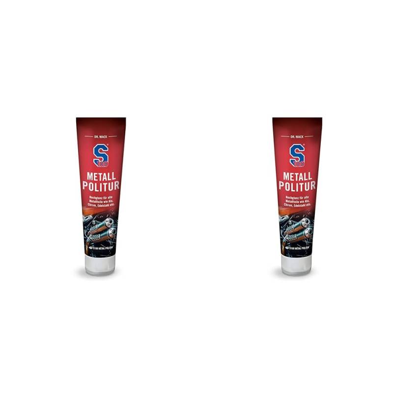 Dr. Wack - S100 Metallpolitur 100 ml I Premium Motorrad-Politur für alle Motorräder I Für alle Metallteile geeignet I Hochwertige Motorradpflege – Made in Germany (Packung mit 2) von Dr. Wack