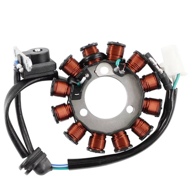 DRCIOQAZR Für CBF125 2008 2009 2010 2011 2012 2013 2014 2015 31120-KWF-941 Motorrad Generator Stator Spule Motorrad Stator Spule Zubehör Motorrad-Statorspule von DRCIOQAZR