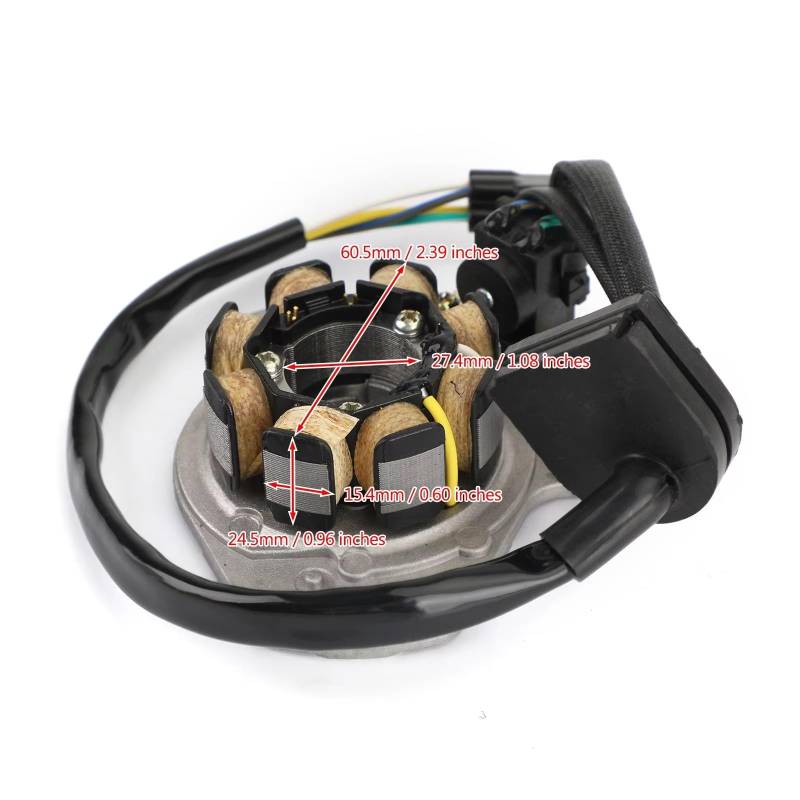 DRCIOQAZR Für CR250 Für CR250R 2002 2003 2004 2005 2006 2007 31100-KZ3-J41 Motorrad Magneto Stator Platte Zündspule Zubehör Motorrad-Statorspule von DRCIOQAZR