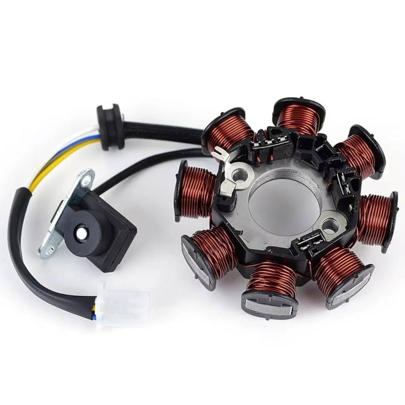 DRCIOQAZR Für KLX110 2003 2004 2005 2006 2007 2008 2009 21003-1390 Motorrad Generator Stator Spule Motorrad Stator Spule Zubehör Motorrad-Statorspule von DRCIOQAZR