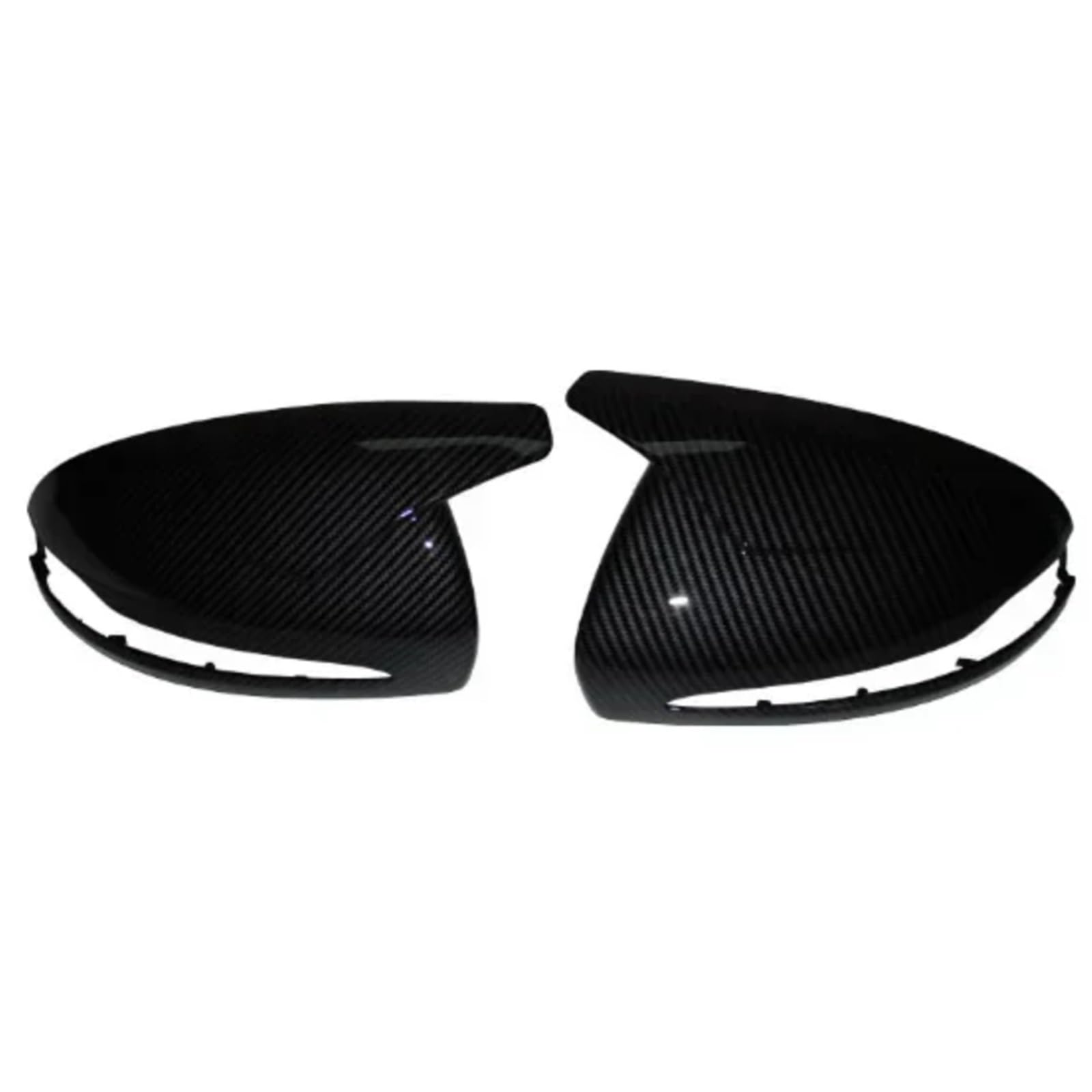 DRCIOQAZR Kompatibel Mit Benz G-Klasse Für W463 2018 2019 2020, Hornform, Seitentürspiegelabdeckung, Seitliche Außenspiegelkappe Rückspiegel Kappe(Black Carbon) von DRCIOQAZR