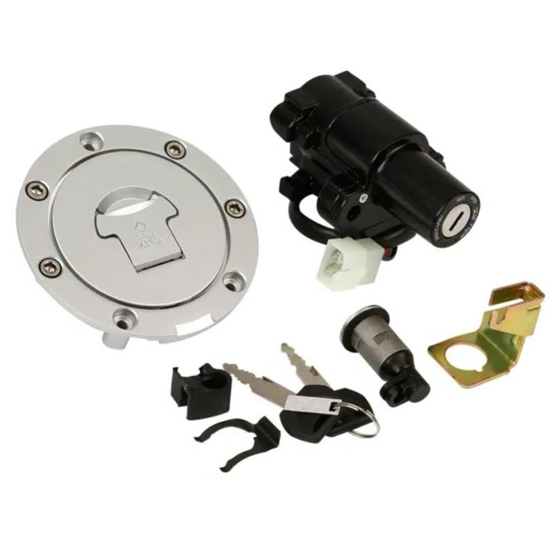 DRCIOQAZR Kompatibel Mit CB1300 2003 2004 2005 2006 2007 2008 2009 2010 Motorrad Zündung Start Motorradschloss Tankdeckel Zubehör Schlüsselbaugruppe Moto Bike-Zündschloss von DRCIOQAZR
