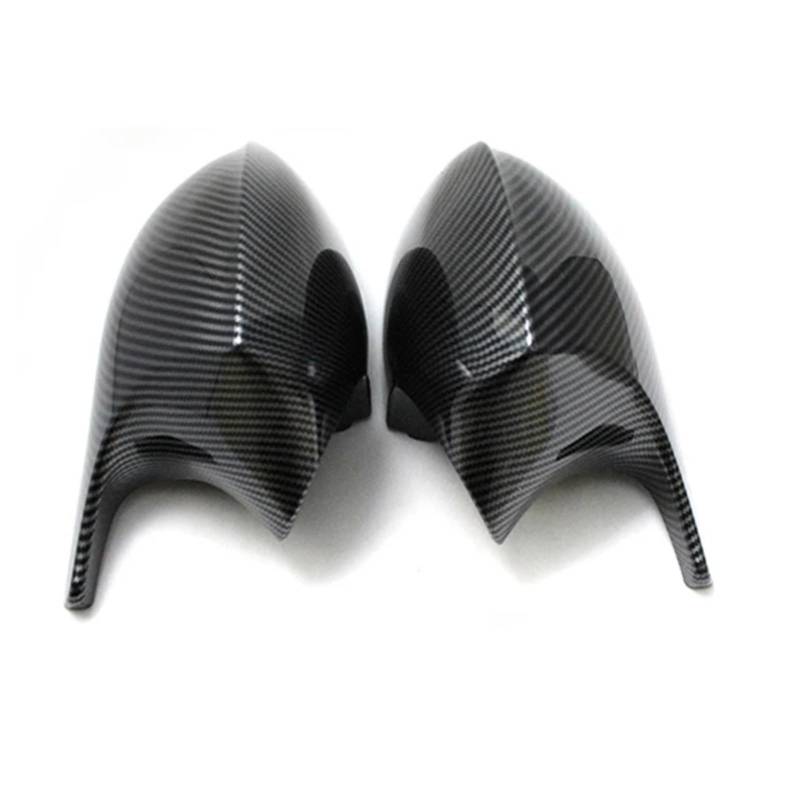 DRCIOQAZR Kompatibel Mit Für E92 E93 2010 2011 2012 2013, Carbonfaser-Musteroptik, Rückspiegelkappe Für Außenspiegel-Abdeckkappe Rückspiegel Kappe(Black Carbon,B) von DRCIOQAZR