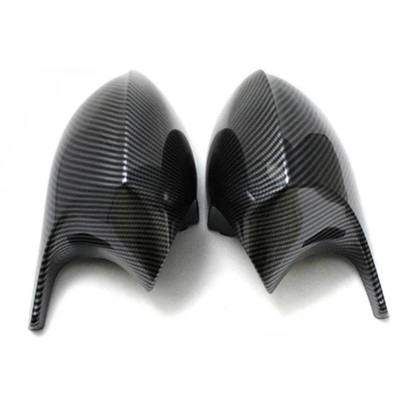 DRCIOQAZR Kompatibel Mit Für E92 E93 2010 2011 2012 2013 Zubehör Carbonfasermuster Glanz Ersatz Rückspiegelabdeckungen Für Autoaußenspiegel Rückspiegel Kappe(Black Carbon,B) von DRCIOQAZR