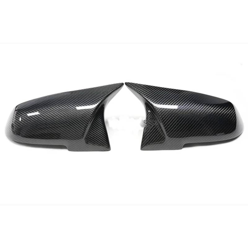 DRCIOQAZR Kompatibel Mit Für X1 E84 2013 2014 2015 Außenrückspiegelgehäuse Seitenspiegelkappenabdeckung Rückspiegel Kappe(Black Carbon) von DRCIOQAZR