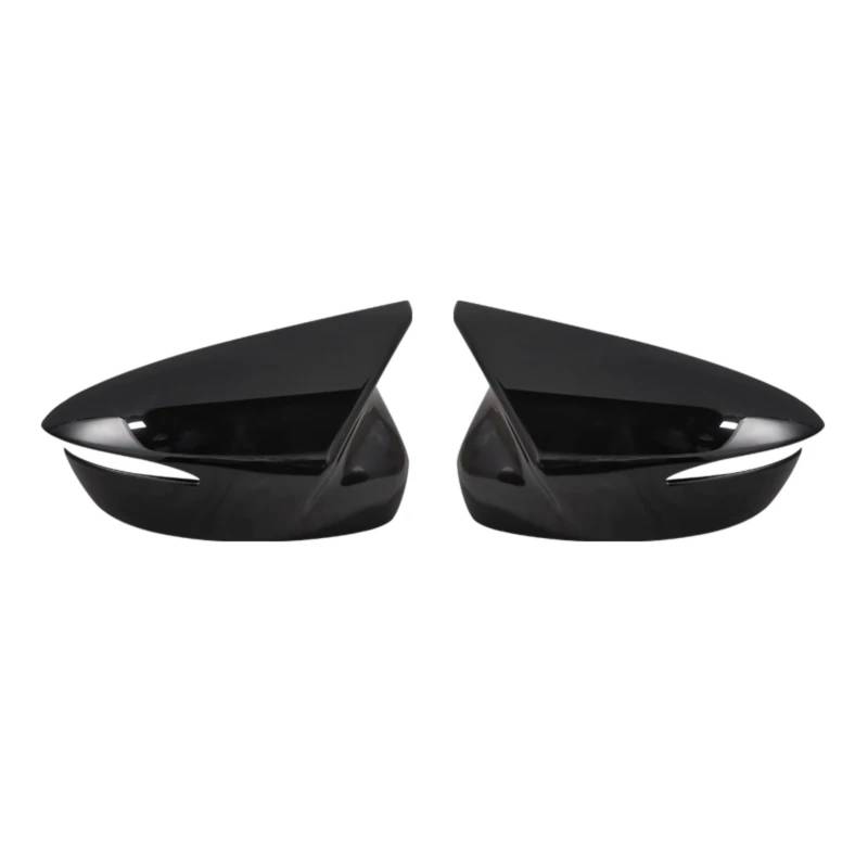DRCIOQAZR Kompatibel Mit Mazda Für CX-5 2015 2016, Carbon-Muster-Look, Ochsenhorn-Seitenrückspiegel-Abdeckkappen, Schwarze Tür Für Außenspiegel-Abdeckkappe Rückspiegel Kappe(Black) von DRCIOQAZR