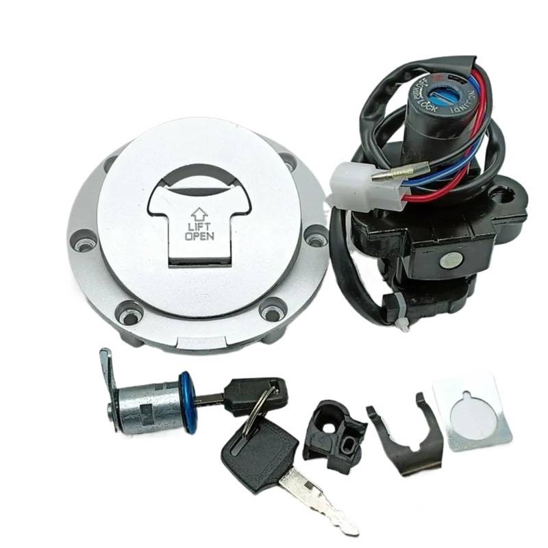 DRCIOQAZR Kompatibel Mit RVF400 NC35 1994 1995 1996 Motorradzubehör Zündung Startschalter Schlüssel Sperrdraht Steckschlüsselbaugruppe 35100-MR8-027 Moto Bike-Zündschloss von DRCIOQAZR