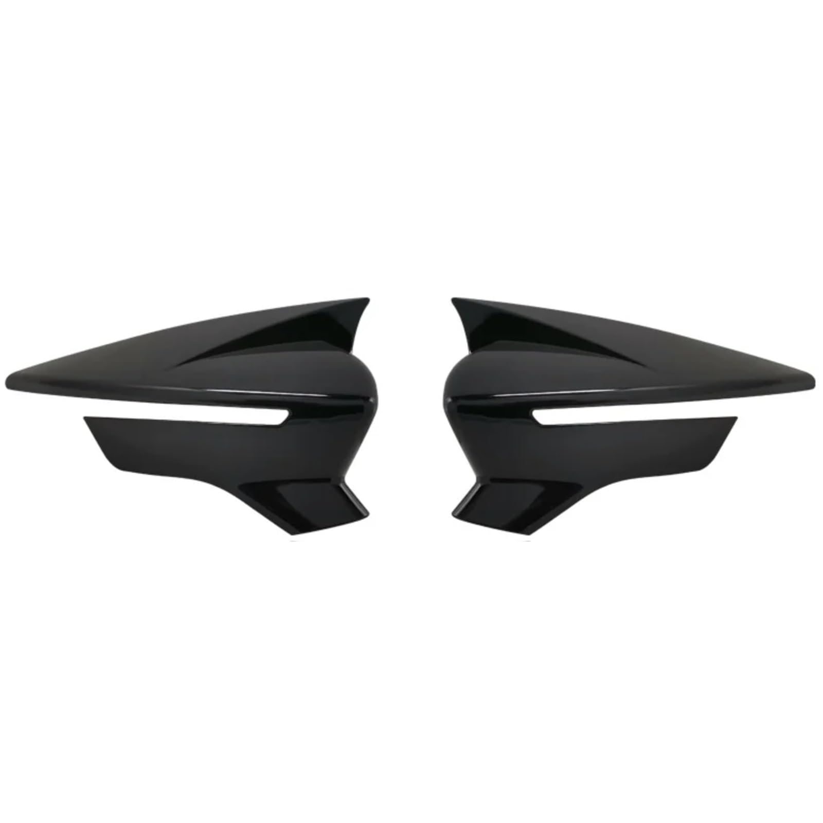 DRCIOQAZR Kompatibel Mit SEAT Für Leon Mk3 5F Für ST Für FR Für C&upra 2013 2014 2015 2016 2017 2018 2019 Autoseitentür-Rückspiegel-Abdeckkappe Rückspiegel Kappe(Black) von DRCIOQAZR