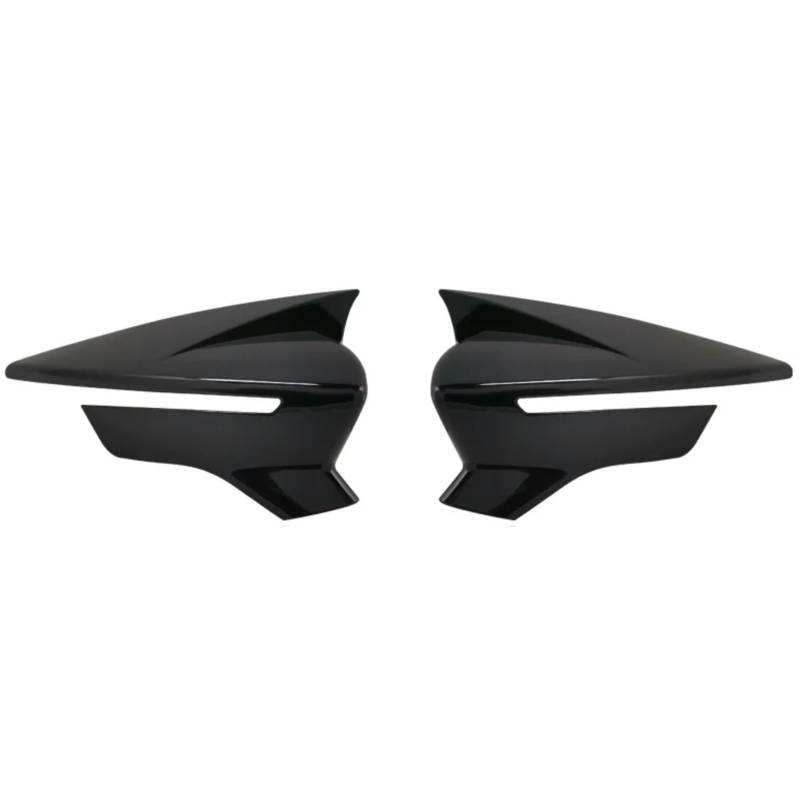 DRCIOQAZR Kompatibel Mit SEAT Für Leon Mk3 5F Für ST Für FR Für C&upra 2013 2014 2015 2016 2017 2018 2019 Autoseitentür-Rückspiegel-Abdeckkappe Rückspiegel Kappe(Black) von DRCIOQAZR