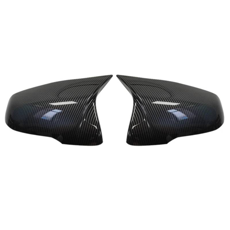 DRCIOQAZR Kompatibel Mit Toyota Für Supra 2019 2020 2021 2022 Seitenrückspiegel-Abdeckkappe, Autozubehör, Spiegelabdeckungen, Ersatz Rückspiegel Kappe(Black Carbon) von DRCIOQAZR