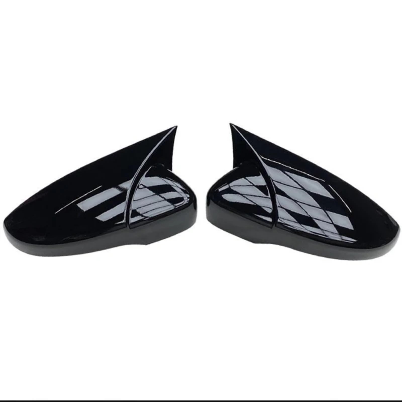 DRCIOQAZR Kompatibel Mit VW Für CC 2009 2010 2011 2012 2013 2014 2015 2016 2017 2018 Autoseite Für Außenspiegelabdeckung Außenrückspiegelgehäuse Rückspiegel Kappe(Black) von DRCIOQAZR