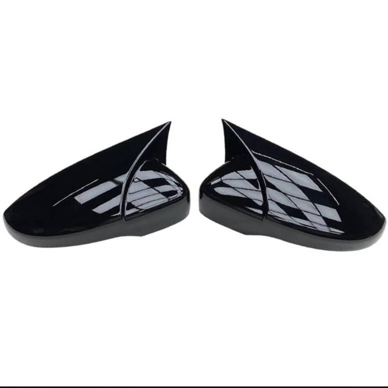 DRCIOQAZR Kompatibel Mit VW Für CC 2009 2010 2011 2012 2013 2014 2015 2016 2017 2018 Autoseite Für Außenspiegelabdeckung Außenrückspiegelgehäuse Rückspiegel Kappe(Black) von DRCIOQAZR