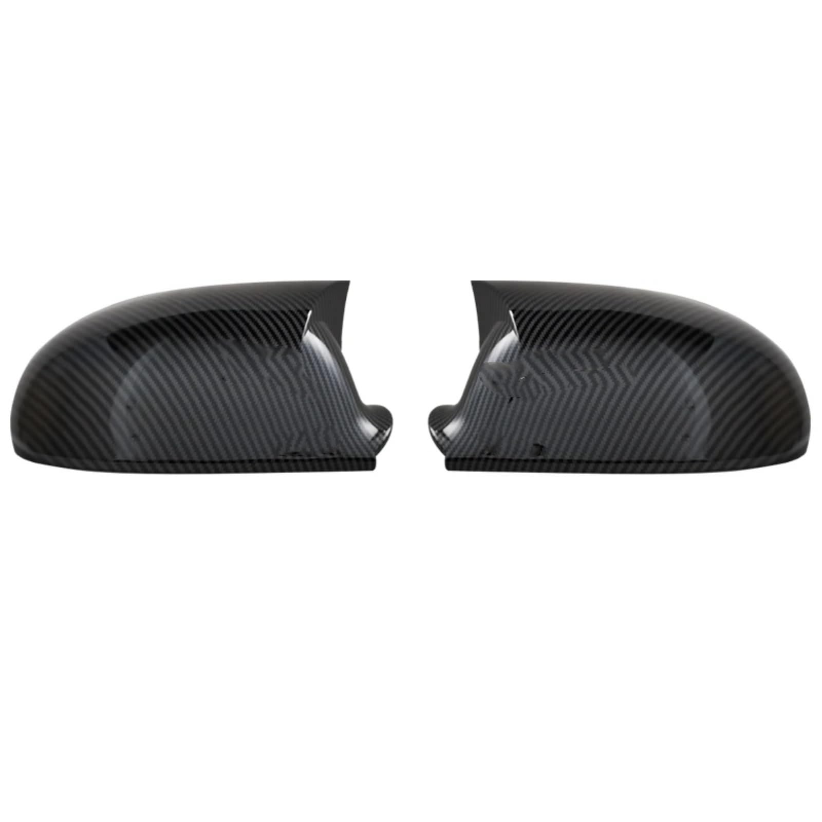 DRCIOQAZR Kompatibel Mit VW Für GTI MK5 2004 2005 2006 2007 2008 Seitenspiegelabdeckungen Für Seitenspiegelkappen Seitenaußenspiegelkappen Autospiegelabdeckungen Rückspiegel Kappe(Black Carbon) von DRCIOQAZR