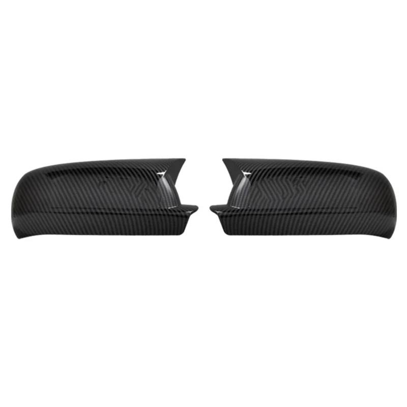 DRCIOQAZR Kompatibel Mit VW Für Passat Für B5 1998 1999 2000 2001 Spiegelabdeckung Rückspiegelabdeckung Abdeckung Glänzend Schwarz Seitliche Außenspiegelkappe Rückspiegel Kappe(Black Carbon) von DRCIOQAZR