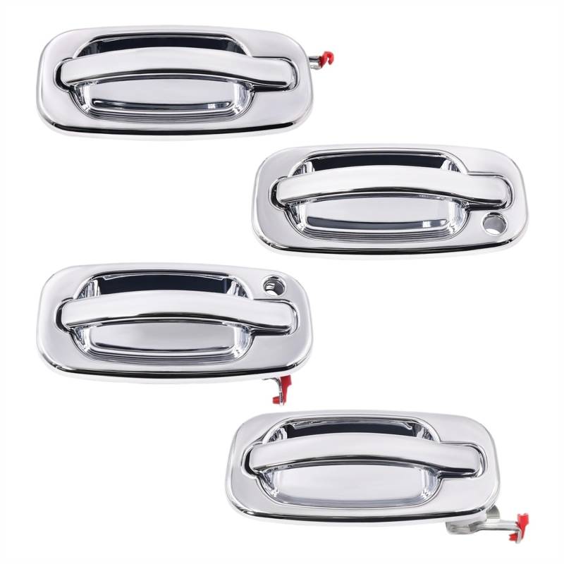 DRCIOQAZR car Türgriff außen Kompatibel Mit Chevrolet Für Silverado 1999 2000 2001 2002 2003 2004 2005 2006 Außentürgriffe Ersatz OEM: 15034985 15034986 15721572 15721571 von DRCIOQAZR