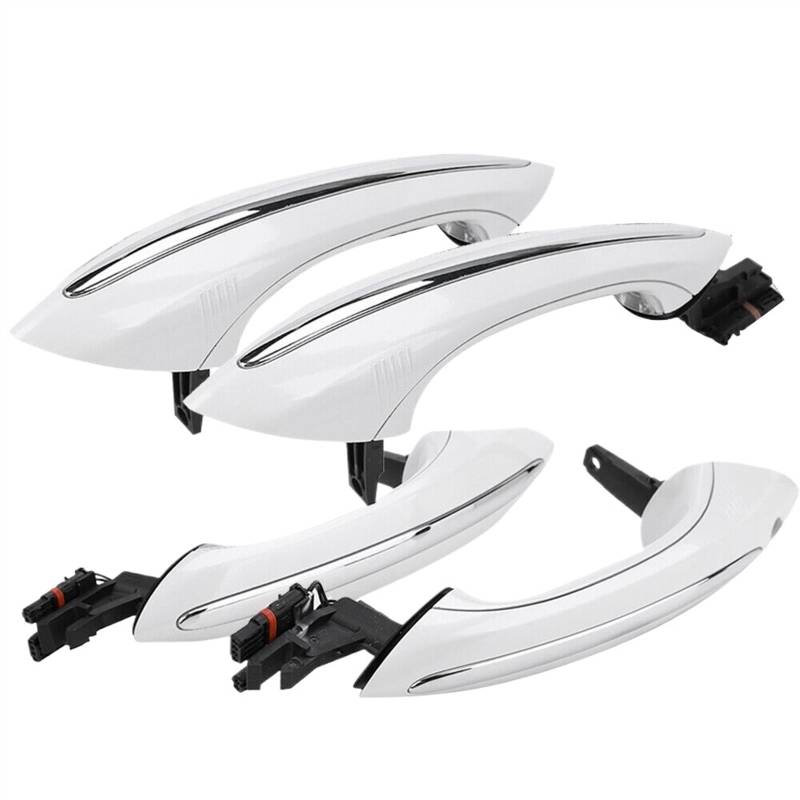 DRCIOQAZR car Türgriff außen Kompatibel Mit Für 5 6 7 Serie F07 F10 F11 F06 F12 F13 F01 F02 Weiß Außen Außen Komfort Zugang Türgriff Set 4X 51217231931 von DRCIOQAZR