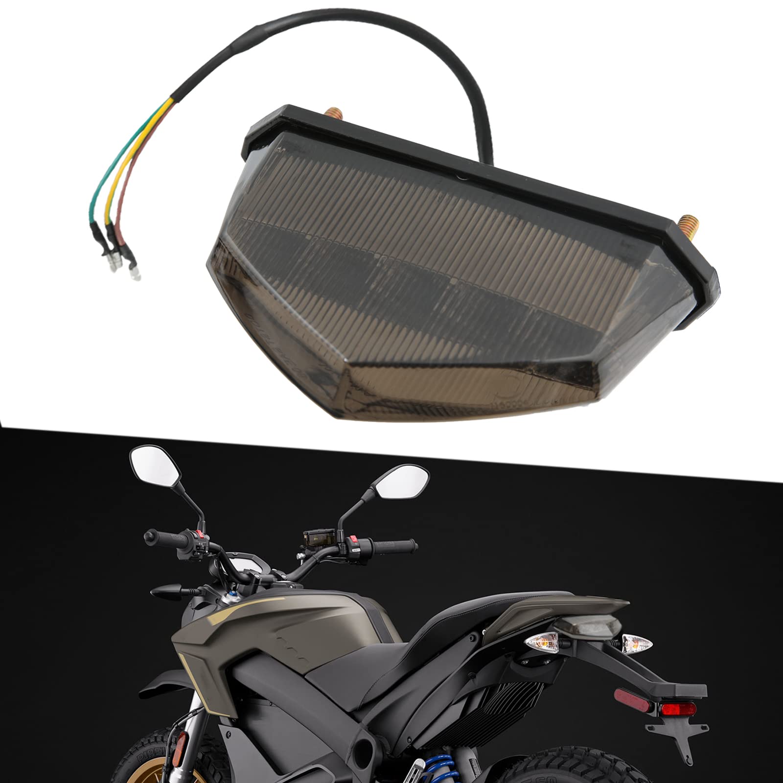 DREAMIZER Motorrad Rücklicht Universal E-geprüft Bremsleuchten 12V 10 Triangle Rücklicht Motorrad Heckleuchte DREAMIZER Motorrad Rücklicht Universal E-geprüft Bremsleuchten 12V 10 Triangle Rücklicht Motorrad Heckleuchte von DREAMIZER
