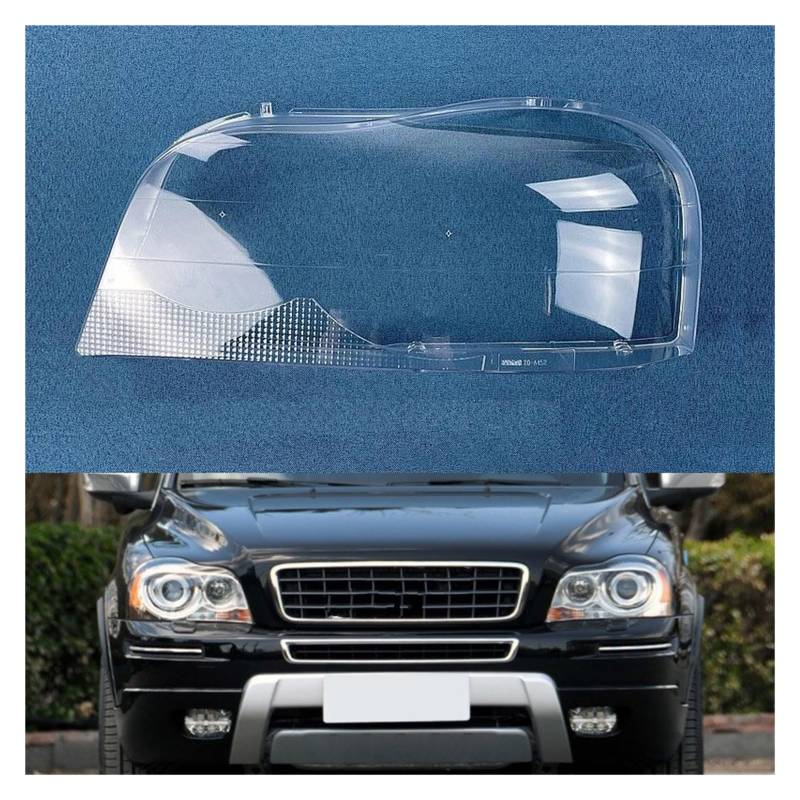 Scheinwerferabdeckung für Volvo XC90 2004 2005 2006 2007 2008 2009-2013 Scheinwerferabdeckung Auto Scheinwerferlinse Glasabdeckung Lampenabdeckung Abdeckung Schale Scheinwerferschale (Größe: links und von DREOW