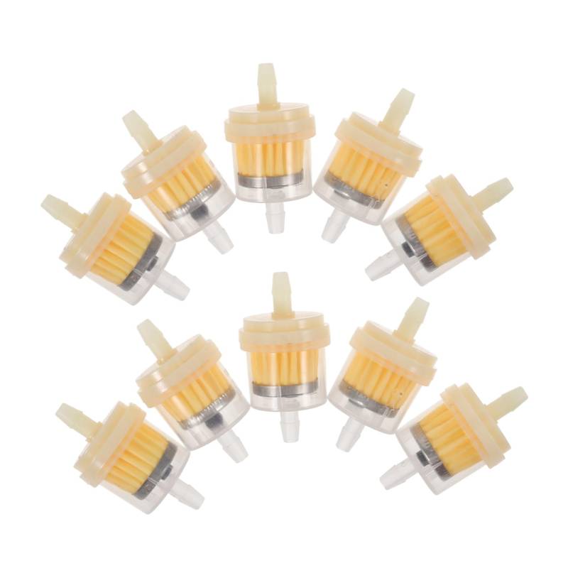 DRESSOOS Benzin Filter Kraftstofffilter Benzin 10 Stück Kraftstofffilter Benzinfilter Universal Inline Gaskraftstofffilter Für Atv Und Geländewagen von DRESSOOS