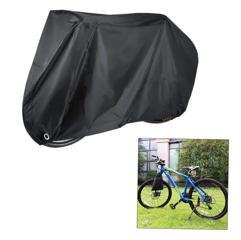 DRESSOOS Fahrradabdeckung wasserdicht 190T Nylon Regenschutz für Roller UV-geschützt Kratzfest Schnalle und elastischer Boden kompakte Aufbewahrung von DRESSOOS