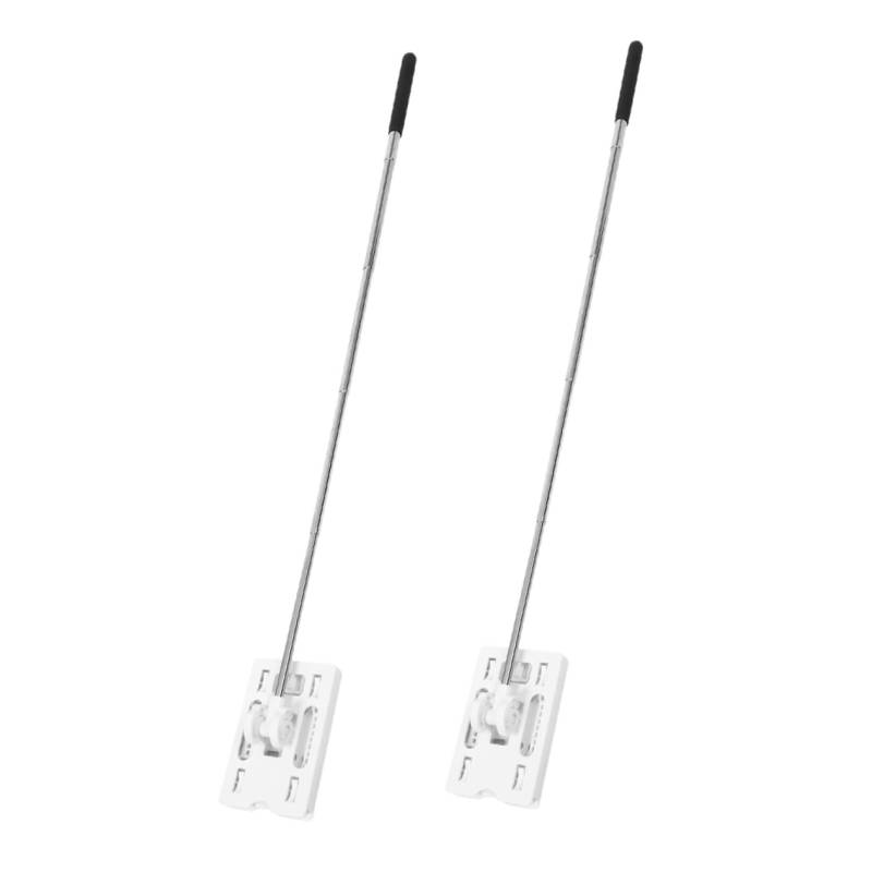 DRESSOOS 2 Stück Offene Parkkarte Teleskop Parkstange Garage Einparkhilfe Parkkartenhalter Kartenhalter Extender Stick Hilfsstange Stange Kartenhalter Teleskopstange von DRESSOOS
