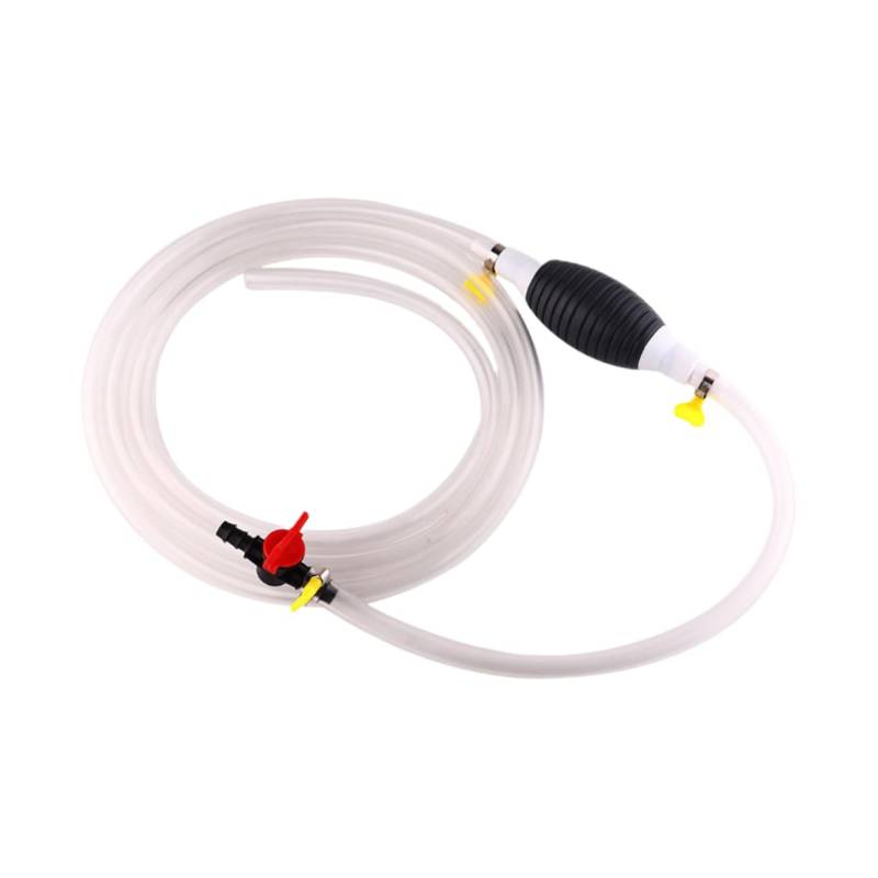 DRESSOOS Manuelle Selbstansaugende Schlauchpumpe Tragbarer Tank Extractor Für Automobile Mit Durchflussregelung 2 Meter Lange Saugleitung Für Flüssigkeiten Und Öle von DRESSOOS
