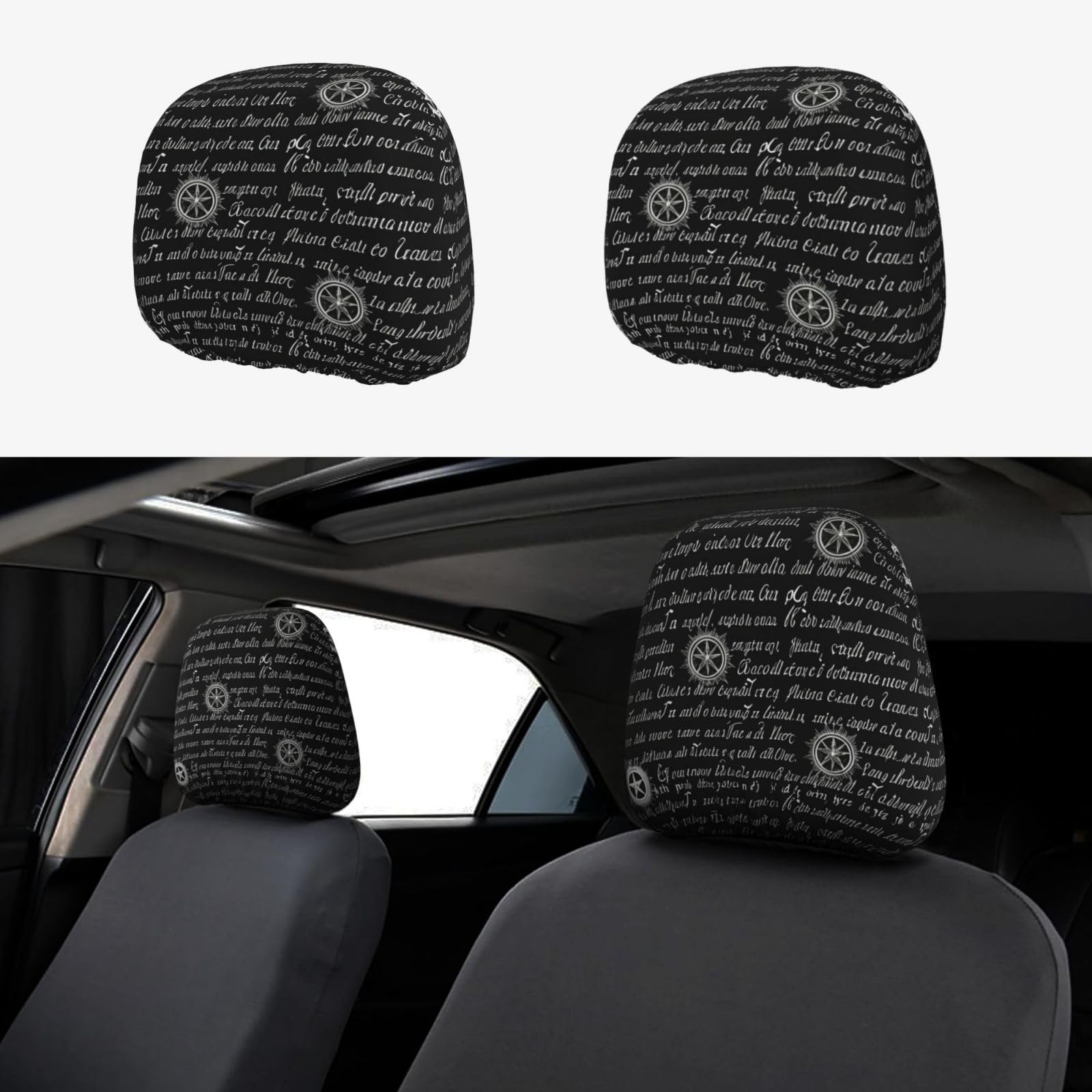 DRGFCXE Supernatural Inspiration elastische Auto-Kissenbezüge, 2 Stück, passend zur Ergänzung Ihres Autoinnenraums DRGFCXE Supernatural Inspiration elastische Auto-Kissenbezüge, 2 Stück, passend zur Ergänzung Ihres Autoinnenraums von DRGFCXE