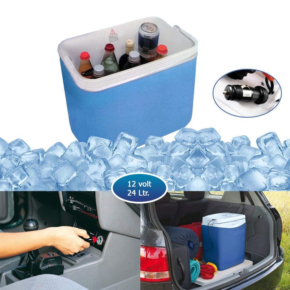 24 Liter Fassungsvermögen | Tragbare Elektrische Kühlbox 12V Mit Stecker fürs Auto von DRULINE