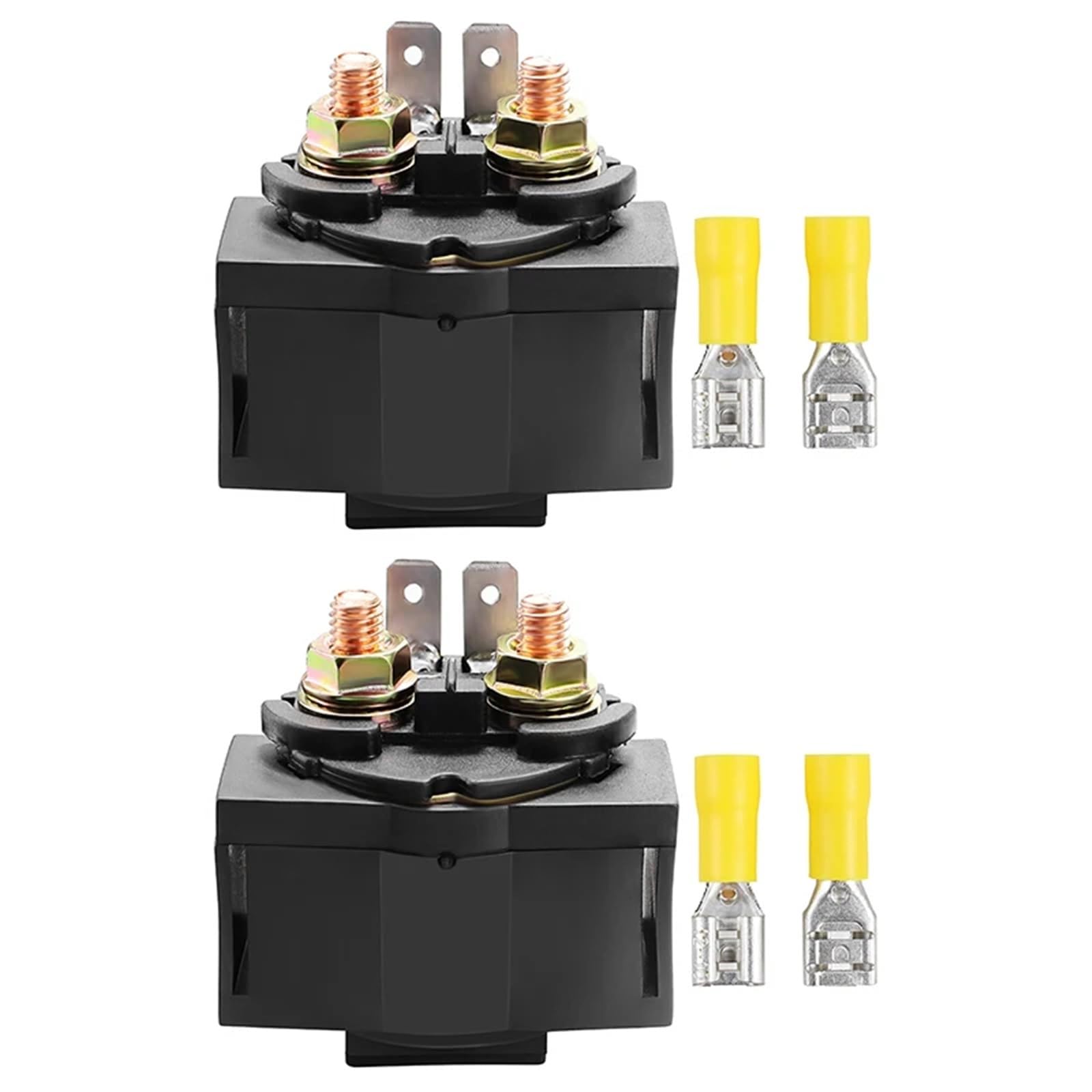 DRYIUBVF Motorrad Anlasserrelais Kompatibel Mit Für KVF750 Brute Force 2005–2020 Für KLR650 1992–2007. Elektromaqnetische Spule Für Relais-Ersatz 27010–0788(2 pcs) von DRYIUBVF