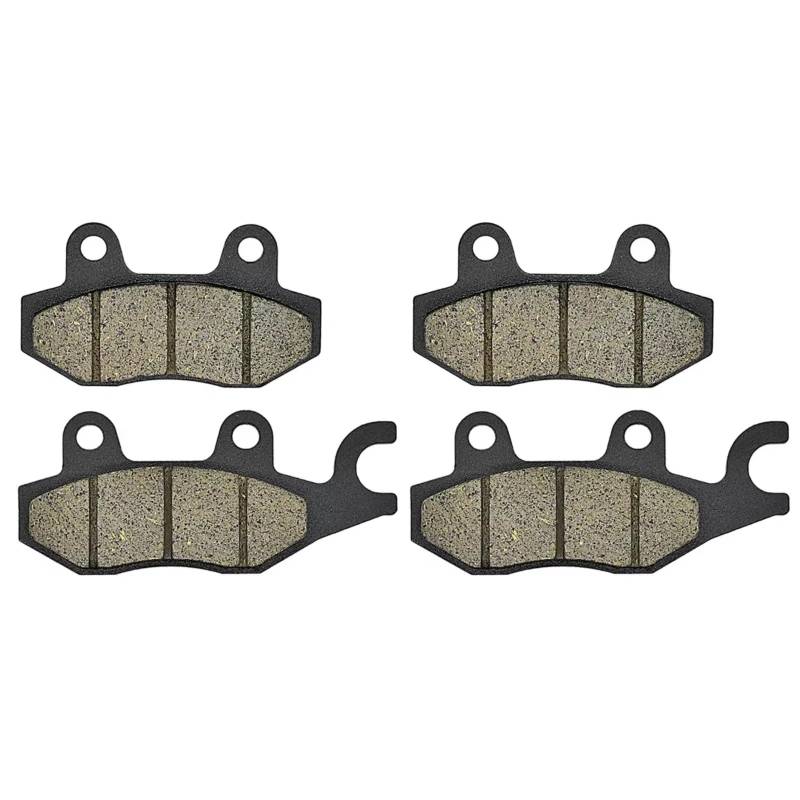 DRYIUBVF Motorrad Bremsklötze Kompatibel Mit Für EX 250 Für Ninja 250 R 2008 2009 2010 2011 2012 Motorrad Teile Vorne Hinten Bremsbeläge Kit(2 Pairs) von DRYIUBVF