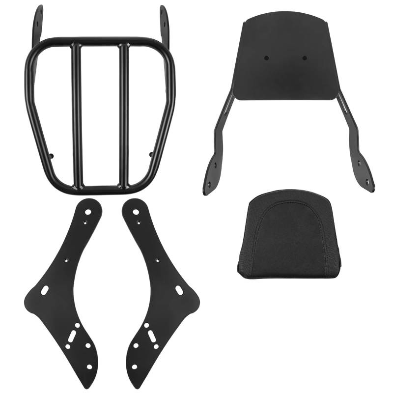 DRYIUBVF Motorrad-Heckträger Für EN650 VN650 S650 2015 2016 2017 2018 2019 2020 2021 2022 2023 2024 Motorrad-Rückenlehne Mit Gepäckträger Passagier Für Sitz Sissy Bar von DRYIUBVF