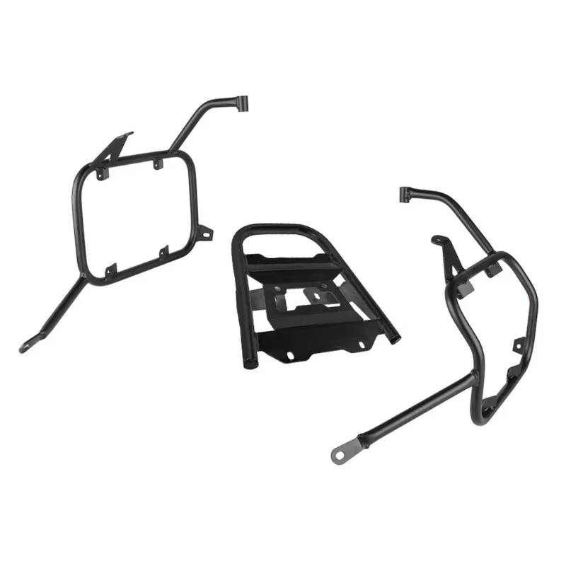 DRYIUBVF Motorrad-Heckträger Für F800GS F700GS 2009-2017 Motorrad Top Box Halterung Packtaschen Gepäck Rack Schwanz Stamm Halter Satteltasche Seite Fall Unterstützung(Black,1 Set) von DRYIUBVF