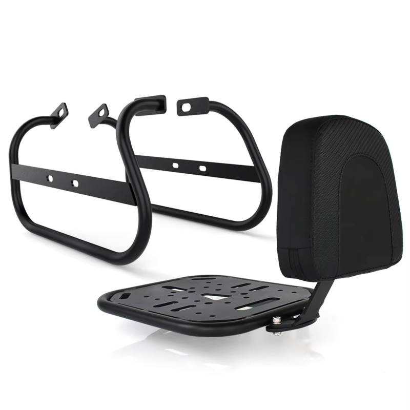 DRYIUBVF Motorrad-Heckträger Für VN650 2015 2016 2017 2018 2019 2020 2021 2022 2023 2024 Motorrad Abnehmbarer Gepäckträger Hinten Passagier Sitz Rückenlehne von DRYIUBVF