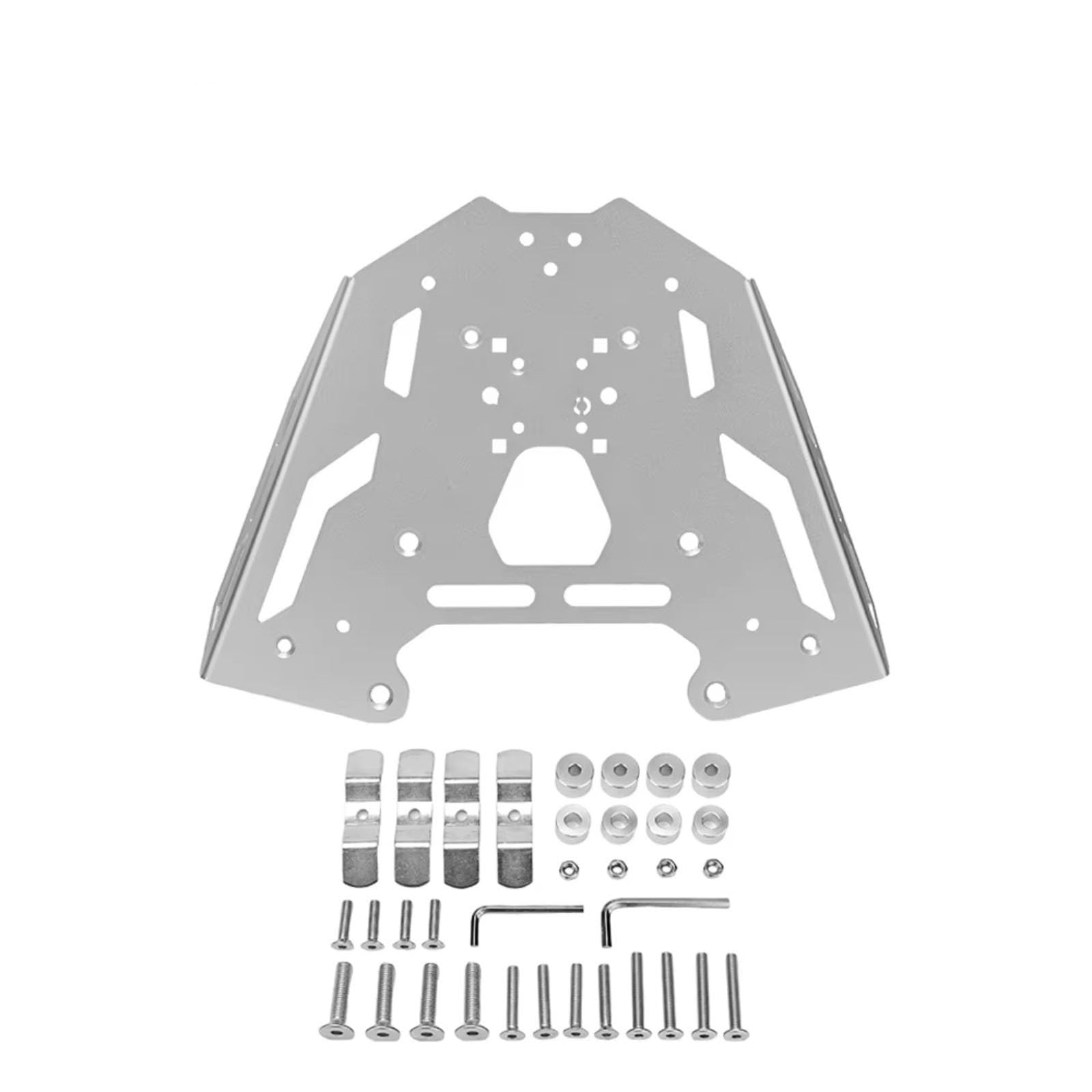 DRYIUBVF Motorrad-Heckträger Kompatibel Mit R1200GS LC Advenutre 2014 2015 2016 2017 2018 Für R1250GS LC Advenutre 2018 2019 2020 2021 2022 2023 Gepäckträger Hinten(Silver) von DRYIUBVF