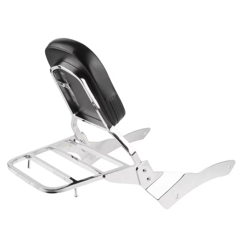 DRYIUBVF Motorrad-Heckträger Kompatibel Mit Yamaha Für Dragstar 400 650 1998-2014 Motorrad-Beifahrerrückenlehnenstütze Kofferraumhalter Sissy Bar Gepäckträger von DRYIUBVF