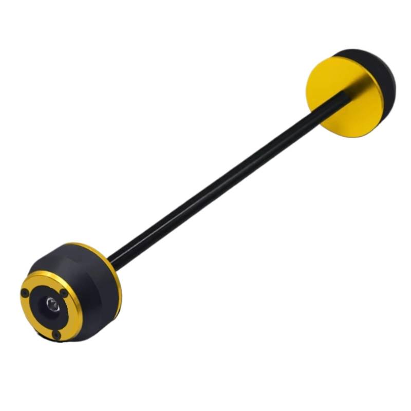 DRYIUBVF Sturzschutz Für CB1000R 2018 2019 2020 2021 2022 2023 2024 Motorrad Vorne Hinterachse Gabel Rad Crash Slider Fallen Protector Pad Motorrad Modifizierte Teile(Yellow,Rear) von DRYIUBVF