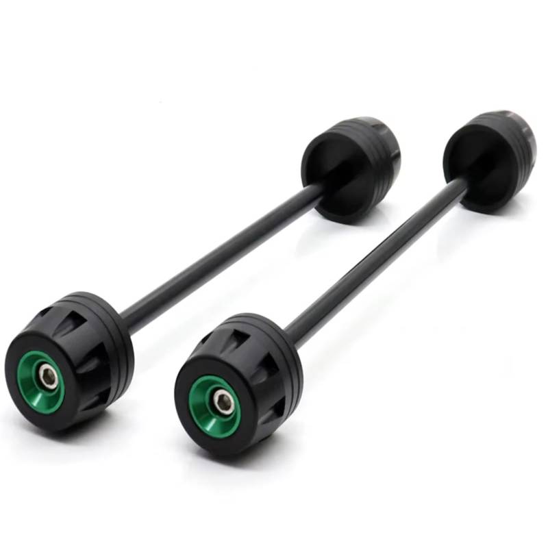 DRYIUBVF Sturzschutz Für F900 R Für XR 2020 2021 2022 2023 Motorradzubehör Vorne Hinterachse Gabel Crash Sliders Rad Motorradschutz(Green) von DRYIUBVF