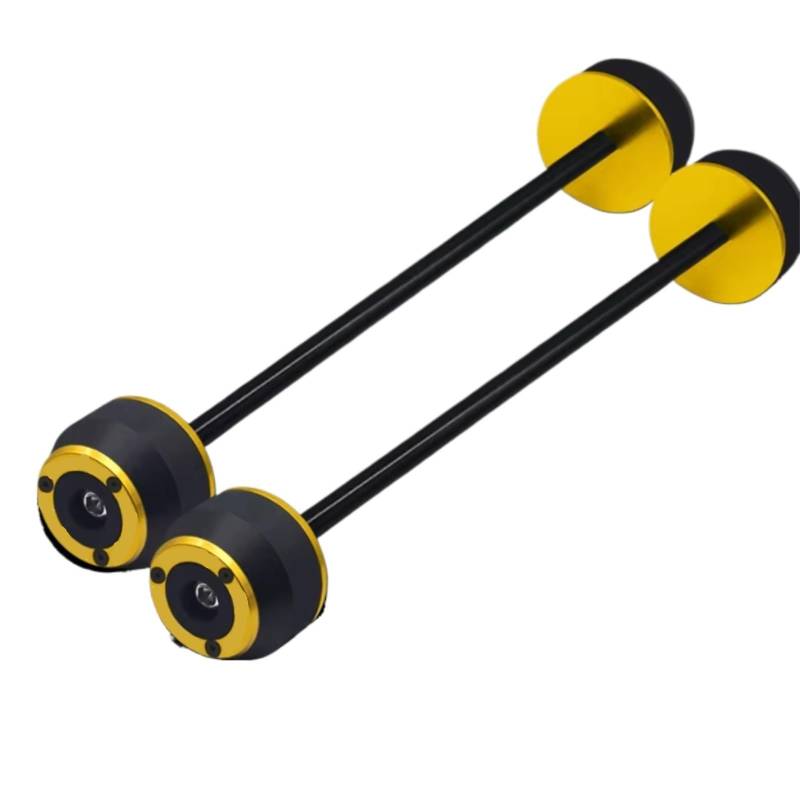 DRYIUBVF Sturzschutz Für X-ADV 750 2017 2018 2019 2020 2021 Modifiziertes Zubehör Hinterachse Vorderachse Gabel Crash Slider Radschutz Motorrad Modifiziertes Zubehör(Yellow,1 Pair) von DRYIUBVF