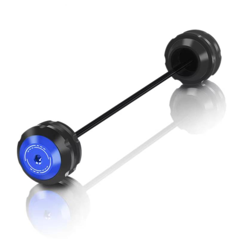 DRYIUBVF Sturzschutz Für XADV750 2017 2018 2019 2020 2021 2022 2023 2024 Motorrad Vorne Hinterachse Gabel Crash Slider Anti Kollision Slider Zubehör(Blue,Front Wheel) von DRYIUBVF