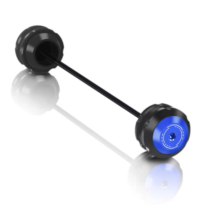 DRYIUBVF Sturzschutz Für XADV750 2017 2018 2019 2020 2021 2022 2023 2024 Motorrad Vorne Hinterachse Gabel Crash Slider Anti Kollision Slider Zubehör(Blue,Rear Wheel) von DRYIUBVF