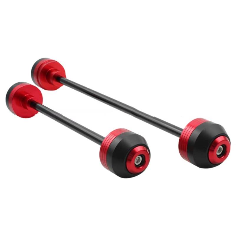 DRYIUBVF Sturzschutz Für Z900 RS 2017 2018 2019 2020 2021 2022 Motorrad Vorne Hinterachse Gabel Crash Slider Anti Kollision Slider Motorrad Zubehör(Red,1 Pair) von DRYIUBVF