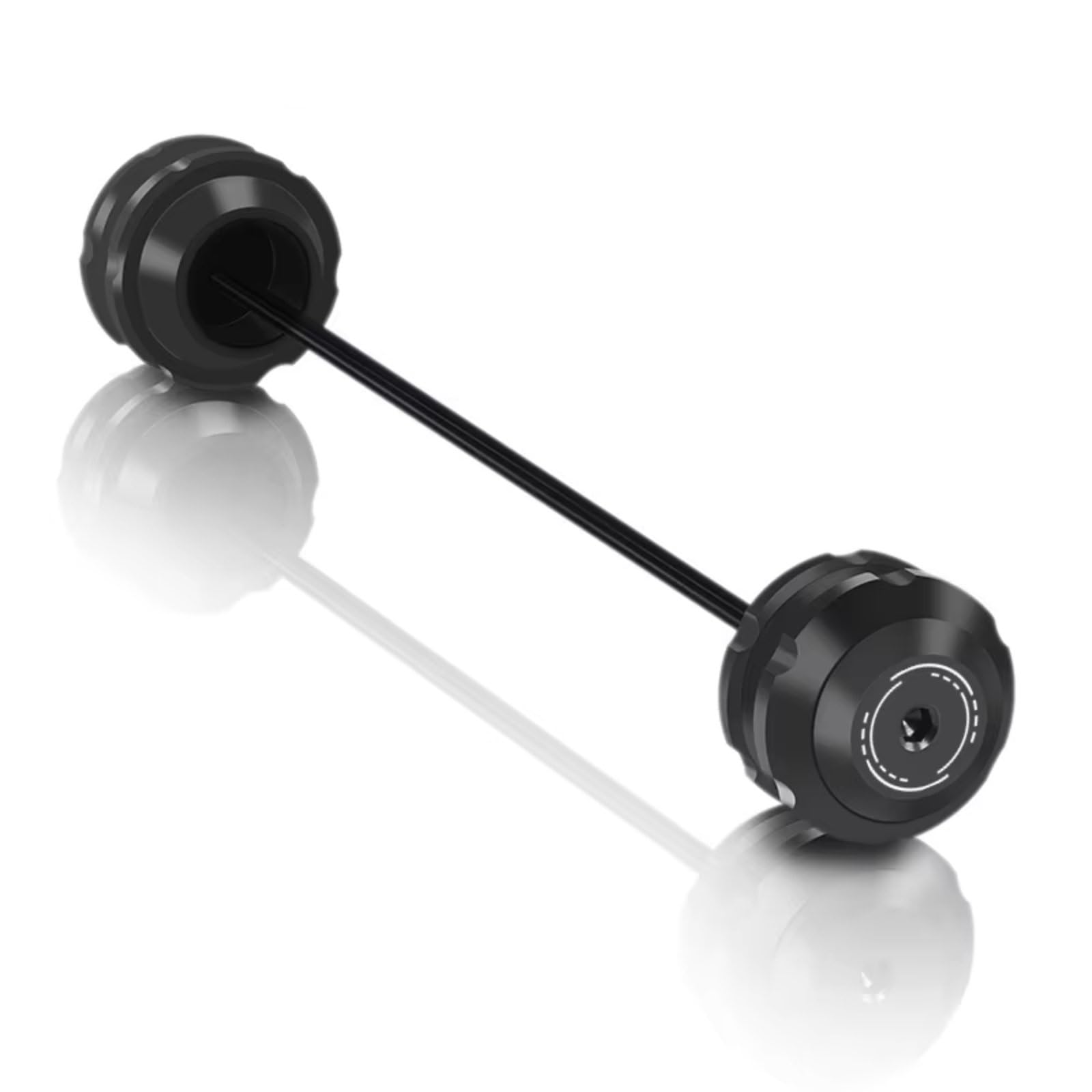 DRYIUBVF Sturzschutz Kompatibel Mit Aprilia Für RS660 Für Tuono660 2020 2021 2022 2023 2024 Motorrad Crash Schutz Hinterachse Gabel Crash Sliders Radnabe(Black,Rear) von DRYIUBVF