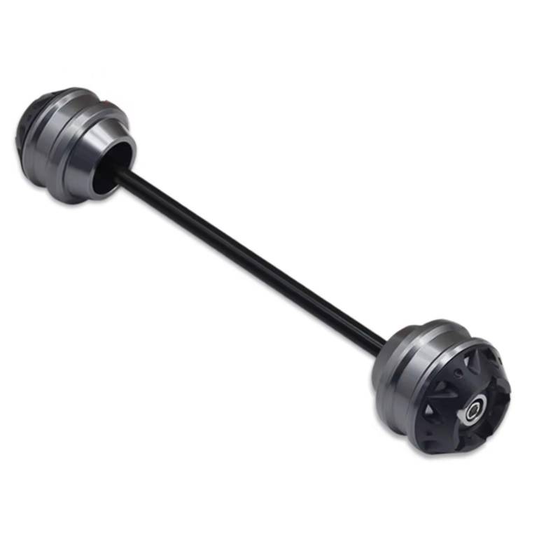 DRYIUBVF Sturzschutz Kompatibel Mit Ducati Für Monster 620 2002–2006 Für 695 2007–2008 Für 696 2008–2014 Teile Vorne Hinten Radkappe Motorrad Gabel Achse Sliders Crash Pad(Metallic,Rear) von DRYIUBVF