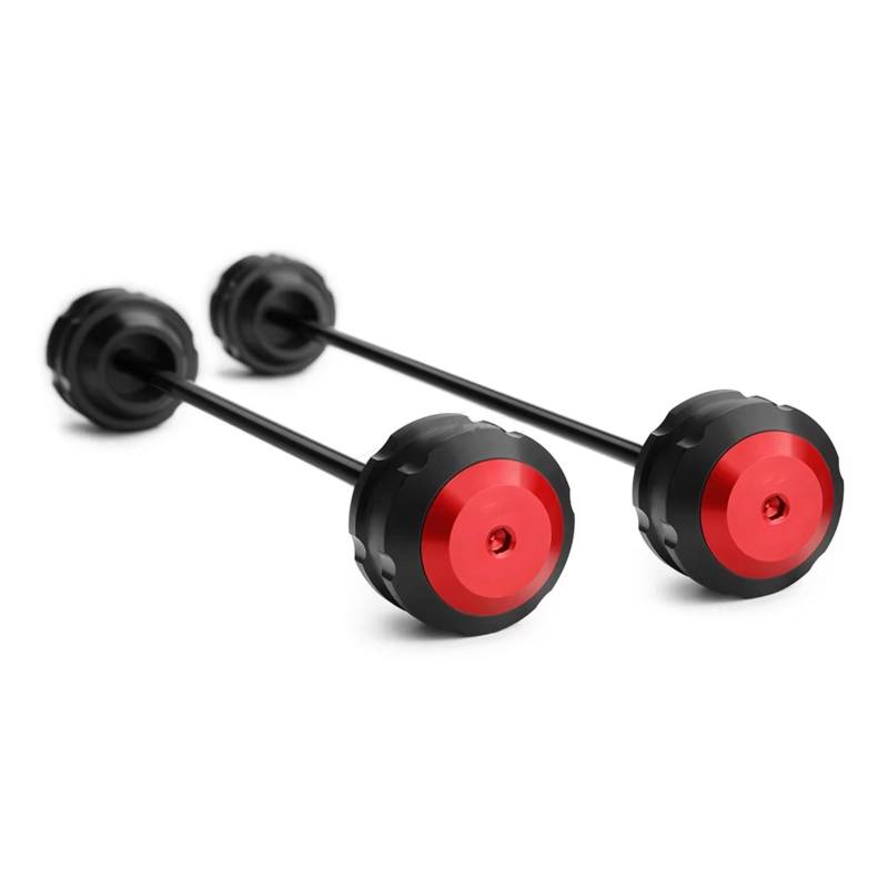 DRYIUBVF Sturzschutz Kompatibel Mit Yamaha Für YZFR3 2015 2016 2017 2018 2019 2020 Motorrad Vorder Und Hinterachse Gabel Rad Crash Slider Zubehör(Red) von DRYIUBVF