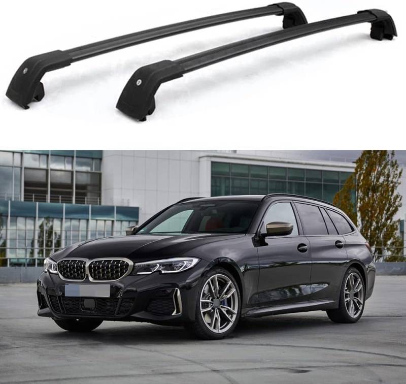 Dachträger für BMW 3 Series Estate G21 2019 2020 2021 2022 2023, Dachgepäckträger Fahrradträger Dachboxen Skihalter Querträger Zubehör,A von DRZTT