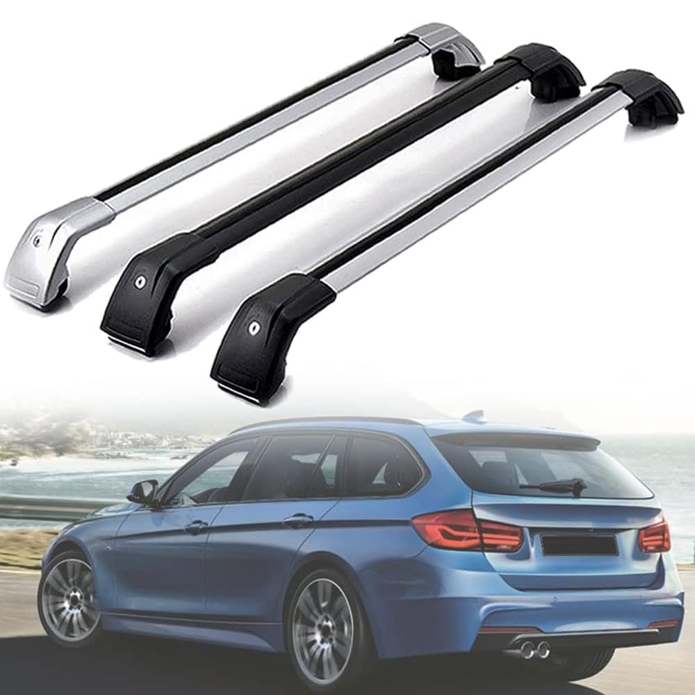 Dachträger für BMW 3 Series F31 2011-2019, Dachgepäckträger Fahrradträger Dachboxen Skihalter Querträger Zubehör,Silver Dachträger für BMW 3 Series F31 2011-2019, Dachgepäckträger Fahrradträger Dachboxen Skihalter Querträger Zubehör,Silver von DRZTT